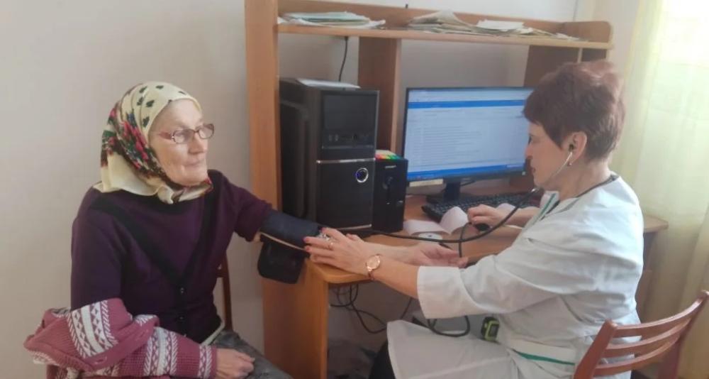 Выезд врача общей практики в село Калдуссы.